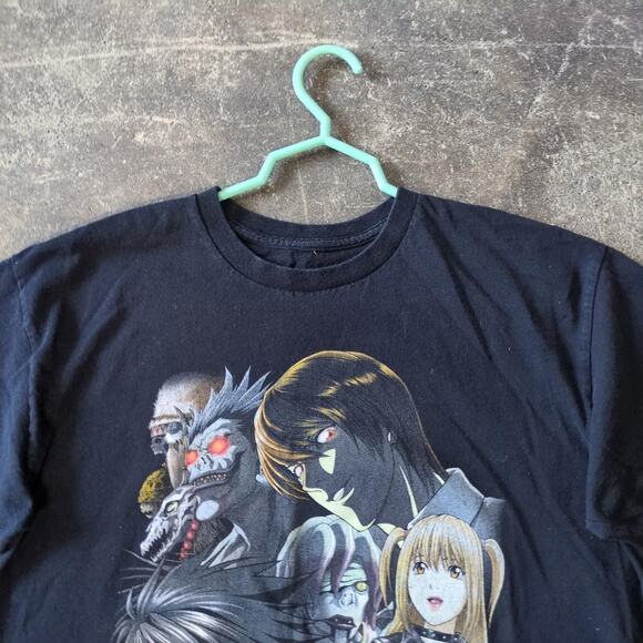 Death Note T Shirt Mens L Black Anime Ripple Junction Y2K Graphic Short Sleeve - Picture 2 of 8